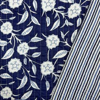 Cotton fabric QUILT Gange indigo