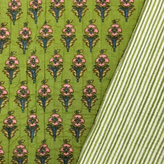 Cotton fabric QUILT Gange vert