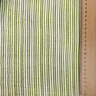 Cotton fabric QUILT Gange vert