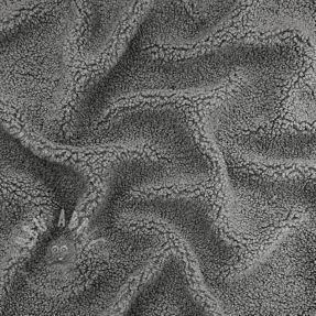 Coat fabric TEDDY grey