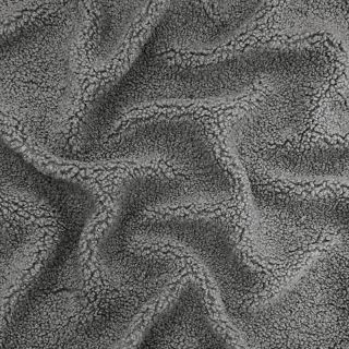 Coat fabric TEDDY grey