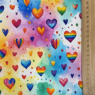 Sweat fabric All you need is love design D digital print