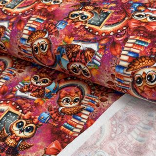 Sweat fabric Big eyes design A digital print