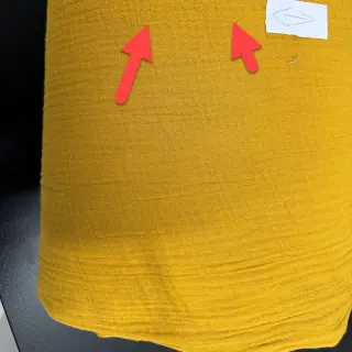 Double gauze/muslin ochre 2nd class