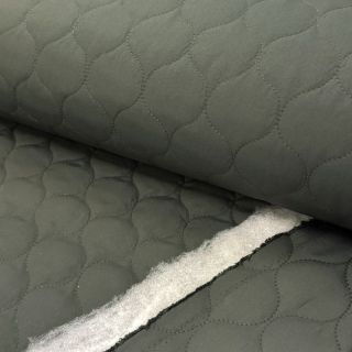 Stepped fabric Round moss green