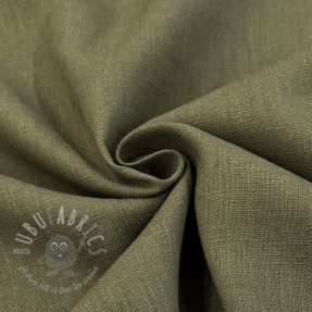 Linen enzyme washed dark moss green