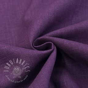 Linen enzyme washed dark purple
