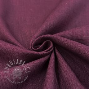 Linen enzyme washed wine red