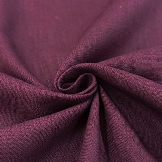 Linen enzyme washed wine red