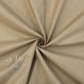 Cotton poplin dark beige