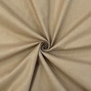 Cotton poplin dark beige