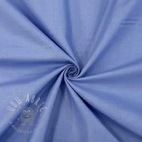 Cotton poplin dark sky blue