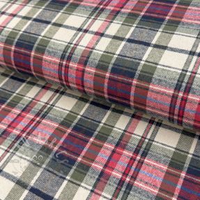 Cotton fabric YARN DYED CHECK BRUSHED pickle