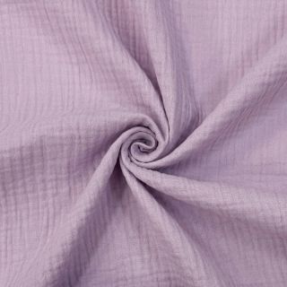 Double gauze/muslin soft lilac